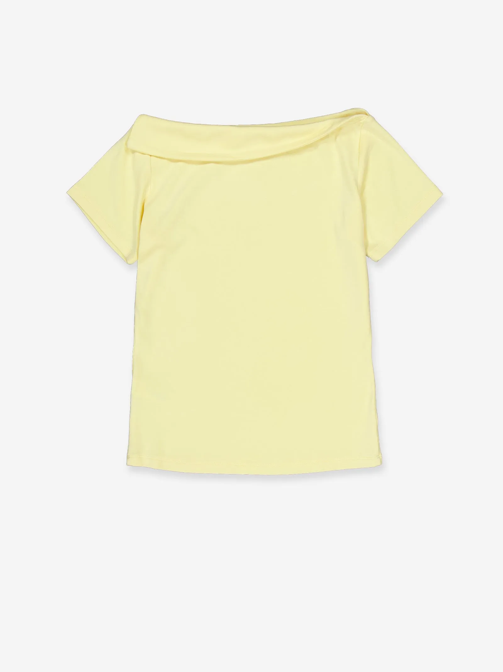 Yellow top with folded boat neck - Wave sold by Ulanka product image thumbnail 4