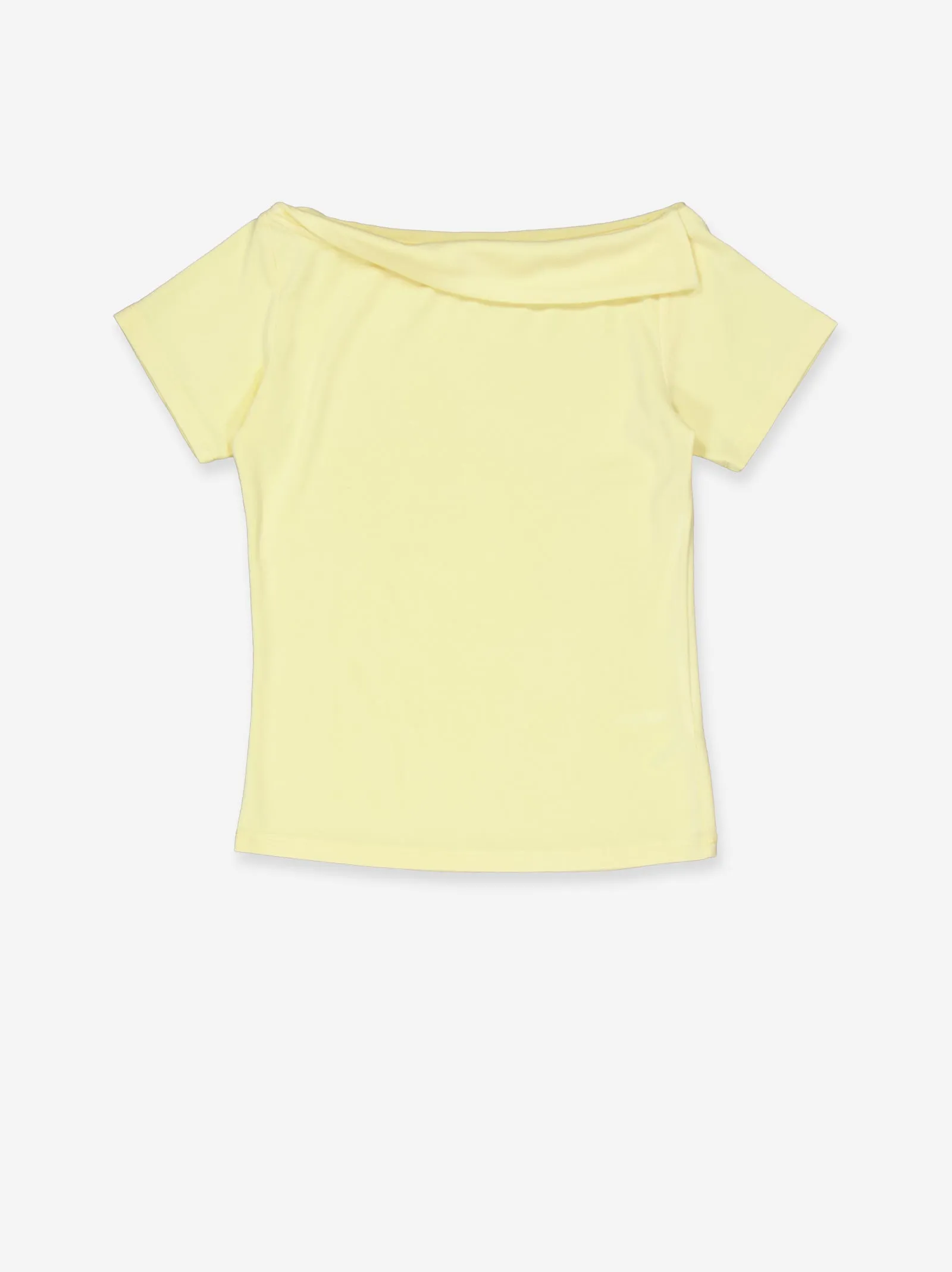 Yellow top with folded boat neck - Wave sold by Ulanka product image thumbnail 2