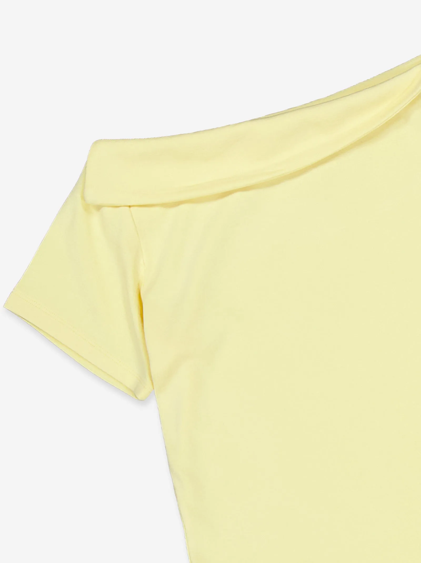Yellow top with folded boat neck - Wave sold by Ulanka product image thumbnail 3