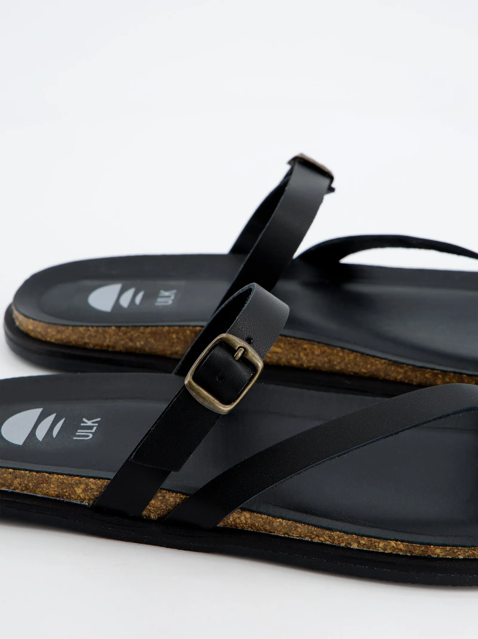 Karem - Black Strappy Flat Sandals sold by Ulanka product image thumbnail 4