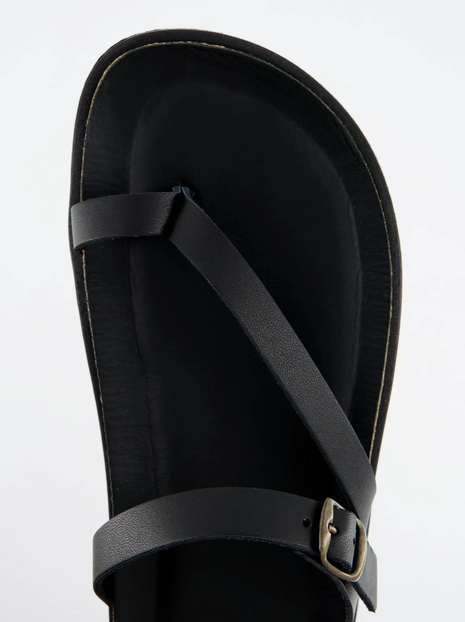 Karem - Black Strappy Flat Sandals sold by Ulanka product image thumbnail 3
