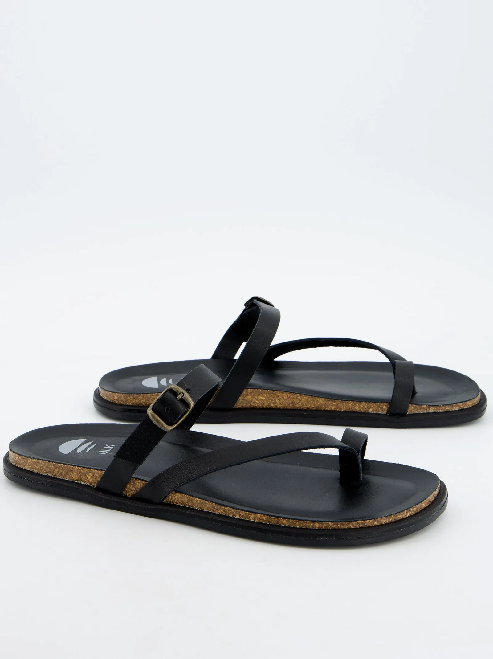 Karem - Black Strappy Flat Sandals sold by Ulanka product image thumbnail 2