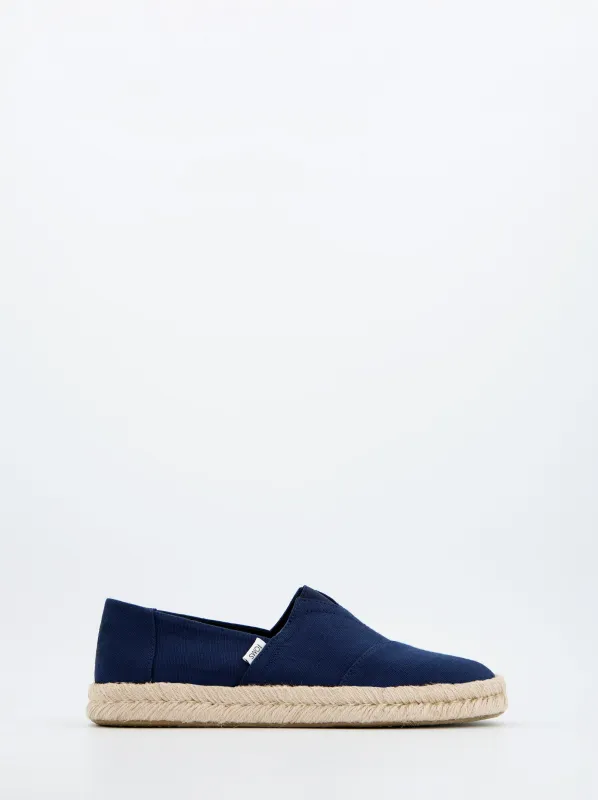 Toms Blue Canvas Espadrilles made by Toms