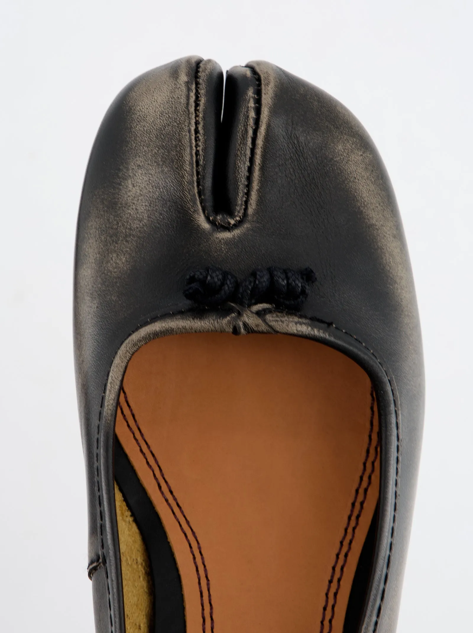 Aged Backless Tabi Flats -Kala sold by Ulanka product image thumbnail 5