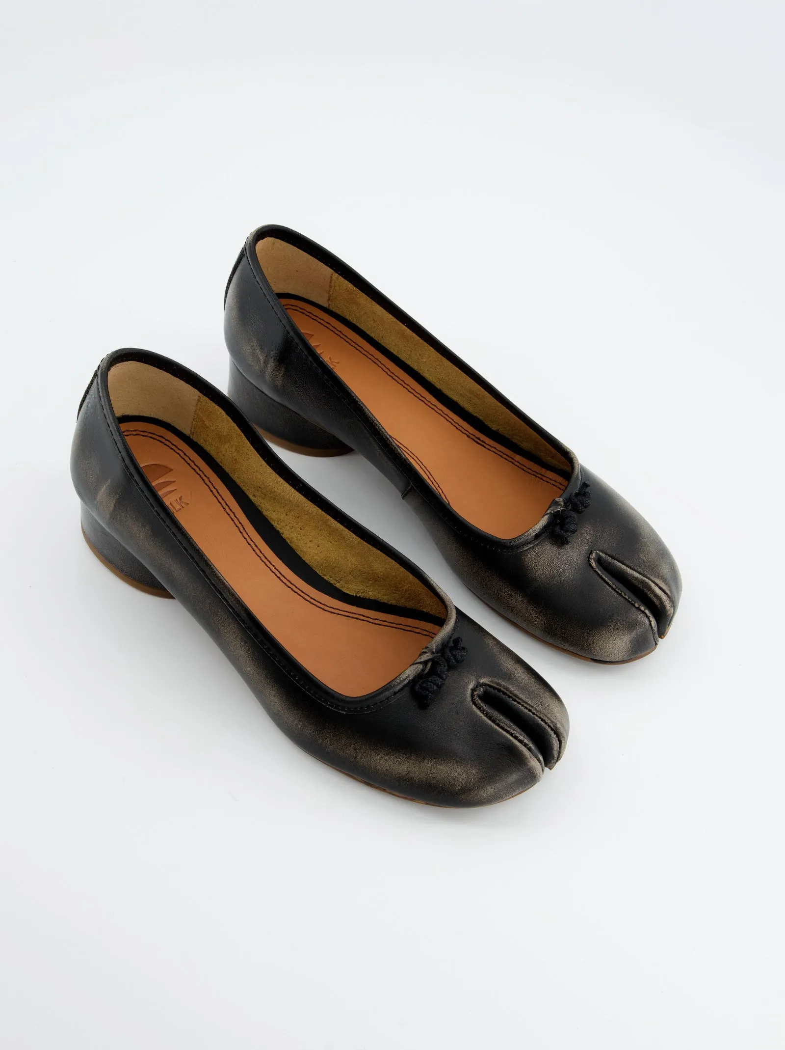Aged Backless Tabi Flats -Kala sold by Ulanka product image thumbnail 2