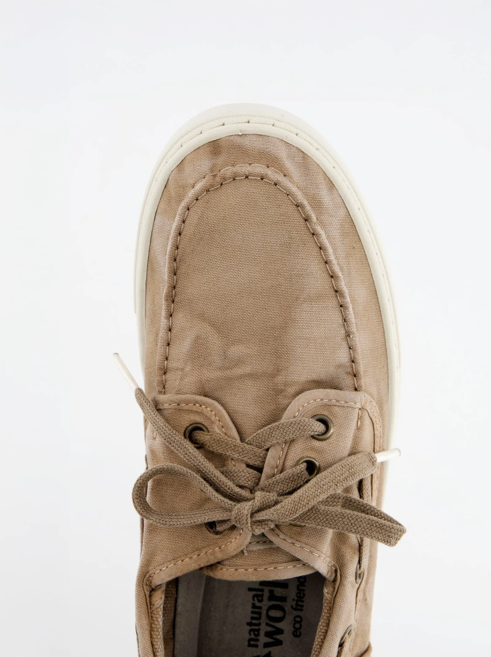 Washed Beige Canvas Sneakers - Natural World sold by Ulanka product image thumbnail 2