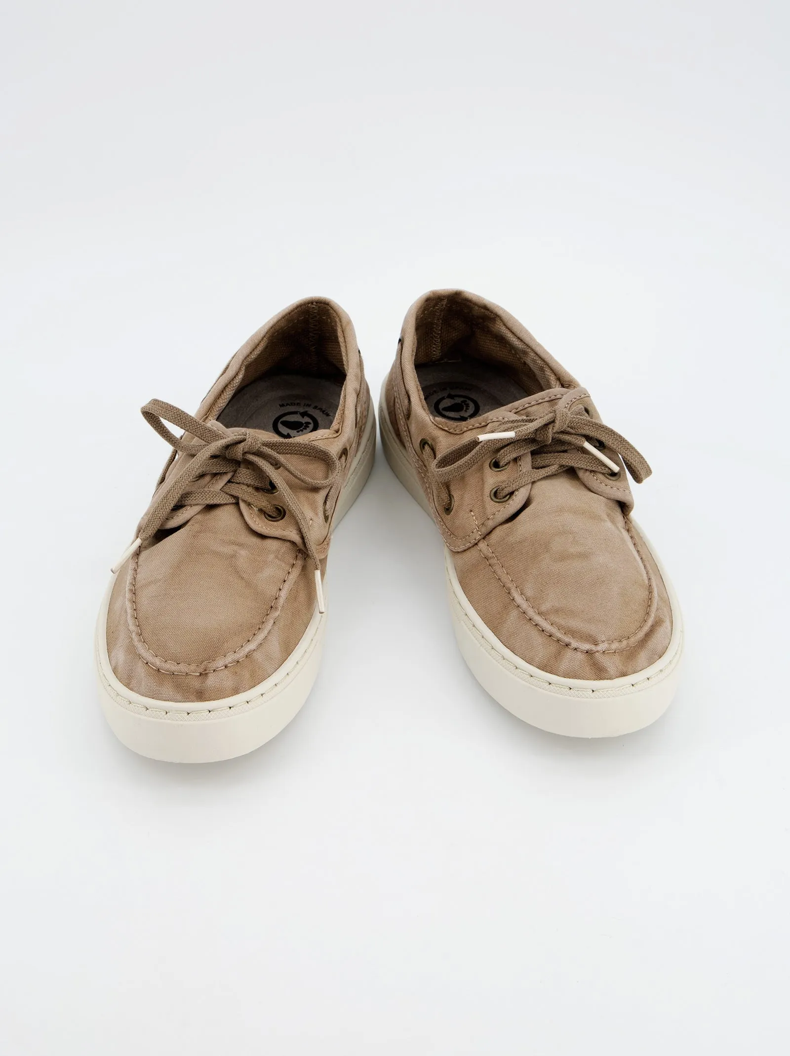 Washed Beige Canvas Sneakers - Natural World sold by Ulanka product image thumbnail 3