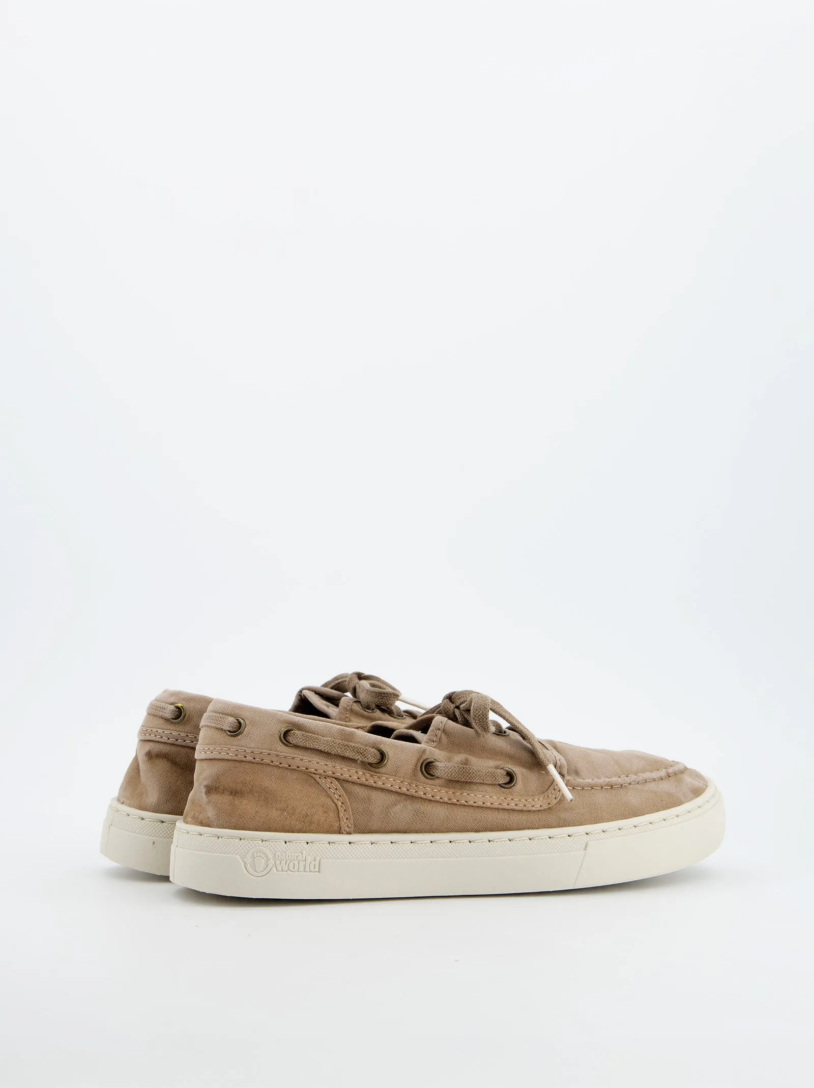 Washed Beige Canvas Sneakers - Natural World sold by Ulanka product image thumbnail 4