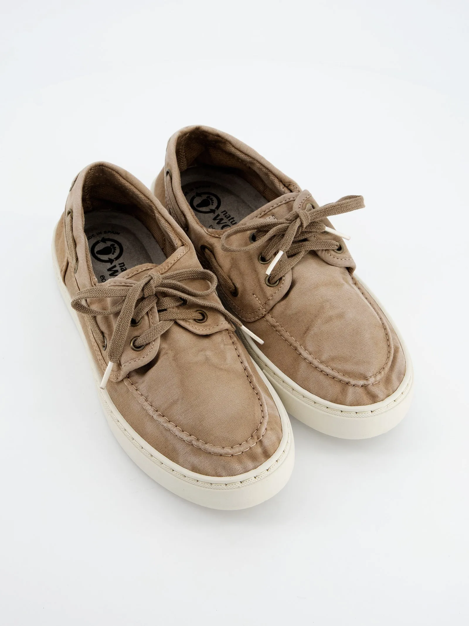 Washed Beige Canvas Sneakers - Natural World sold by Ulanka product image thumbnail 5