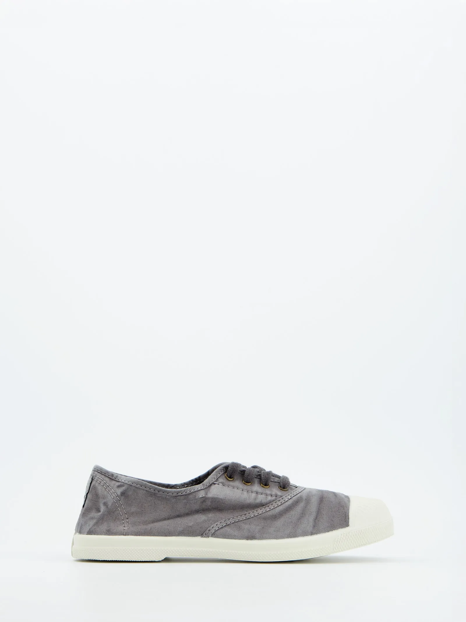 Washed Gray Canvas Sneaker - Natural World sold by Ulanka
