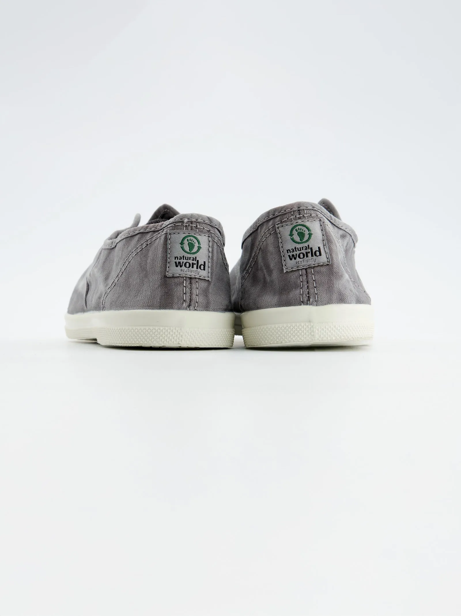 Washed Gray Canvas Sneaker - Natural World sold by Ulanka product image thumbnail 3