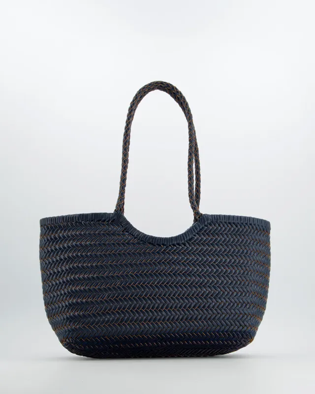 Blue Braided Shopper Bag - Romi made by Ulanka