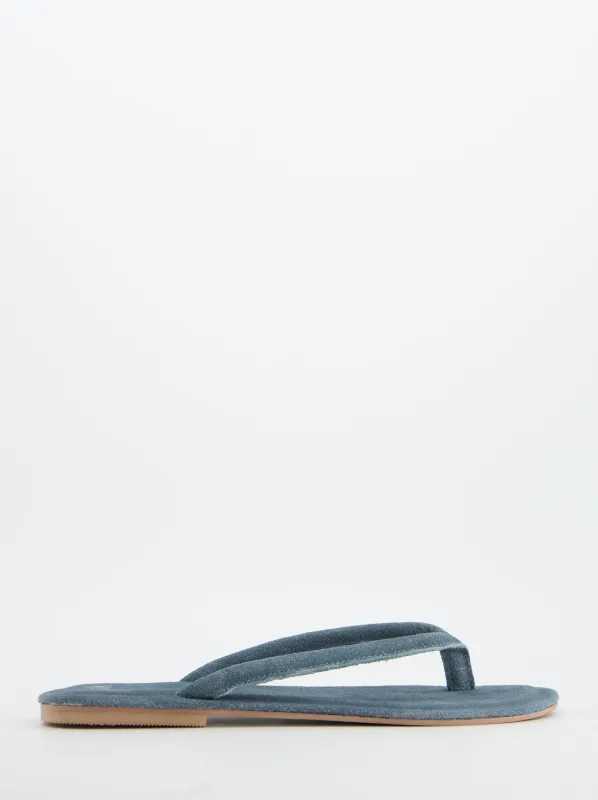 Blue suede sandals - Nude made by Ulanka