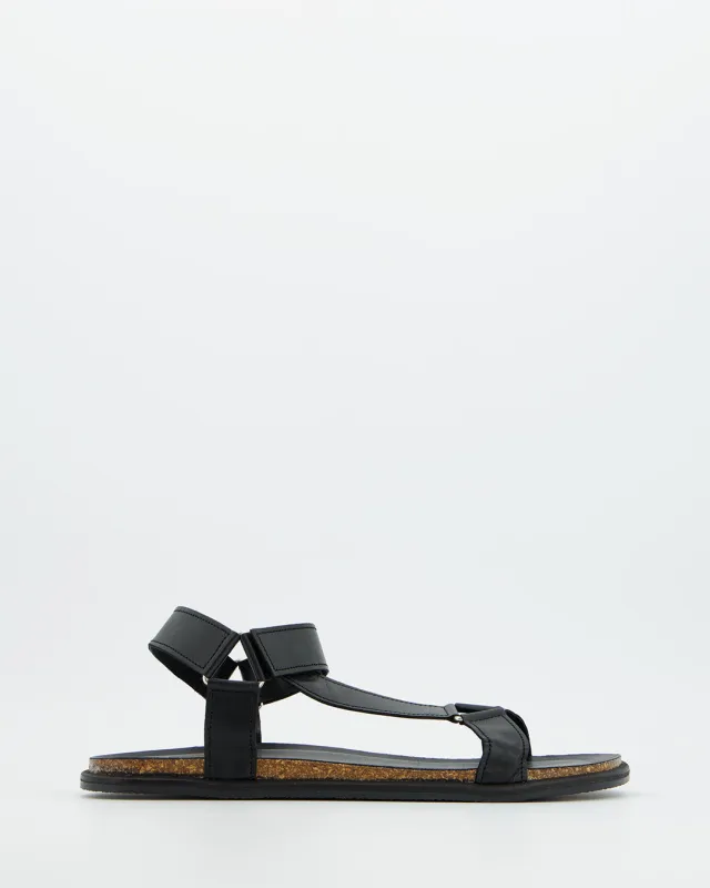 Black Crisscross Strap Sandals - Bart made by Ulanka