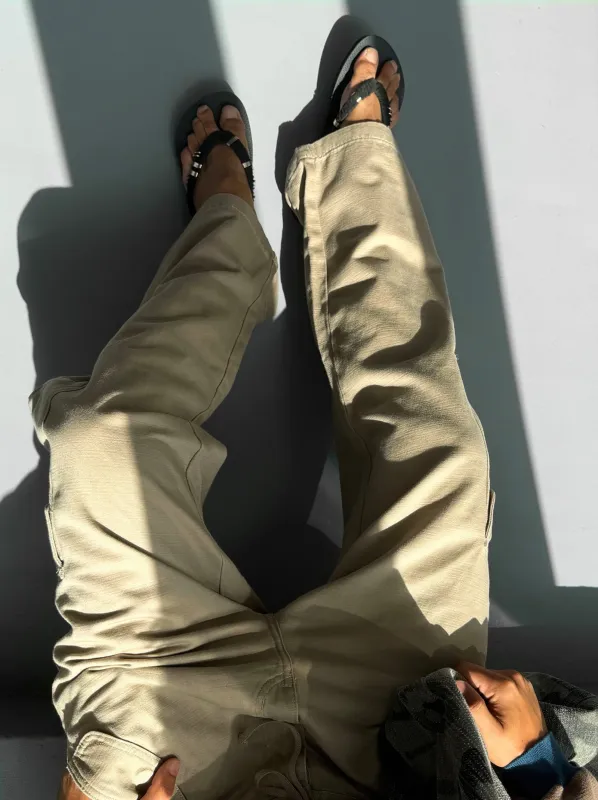 Beige cargo pants - Mountain made by Ulanka