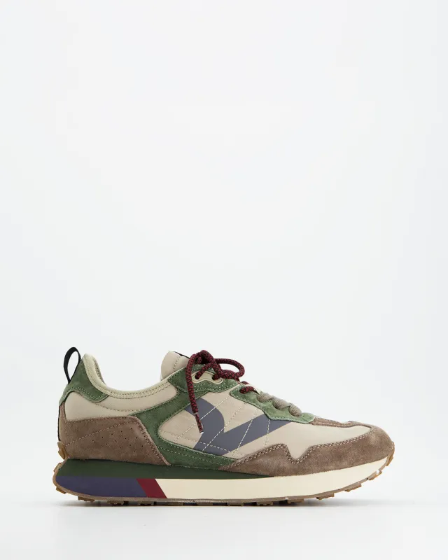 Victoria 1985 Retro Multicolor Green and Beige Sneakers made by Ulanka