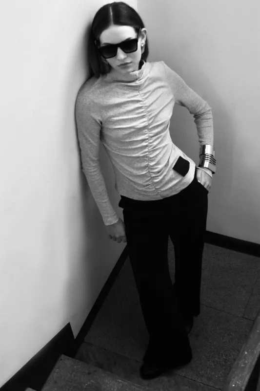 T-SHIRT ARRICCIO A COSTINE made by Liviana Conti