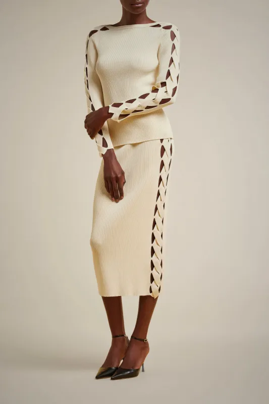 MAGLIA MANICHE CON INTRECCIO sold by Liviana Conti