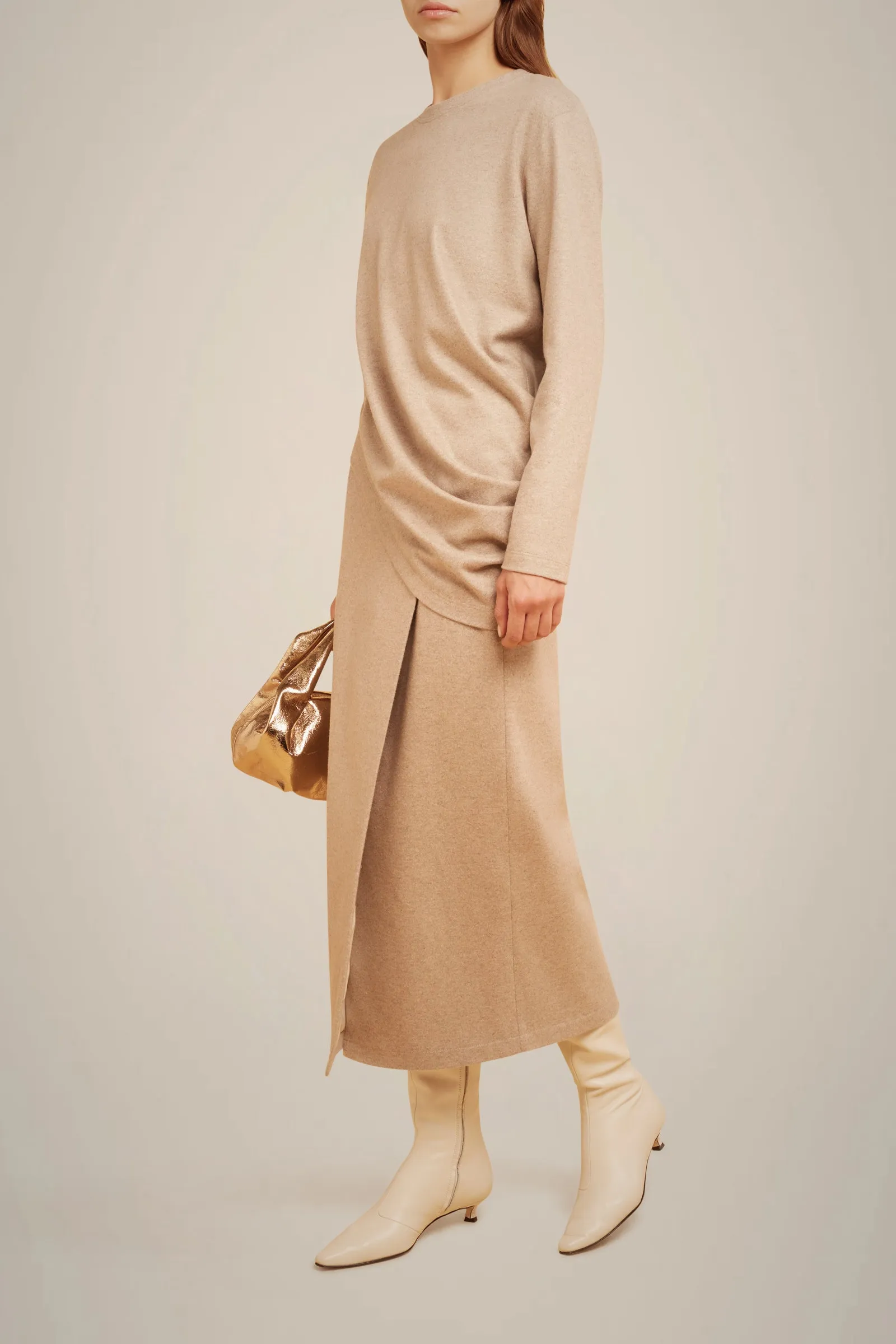 BLUSA GIROCOLLO IN PANNO CASHMERE sold by Liviana Conti product image thumbnail 2