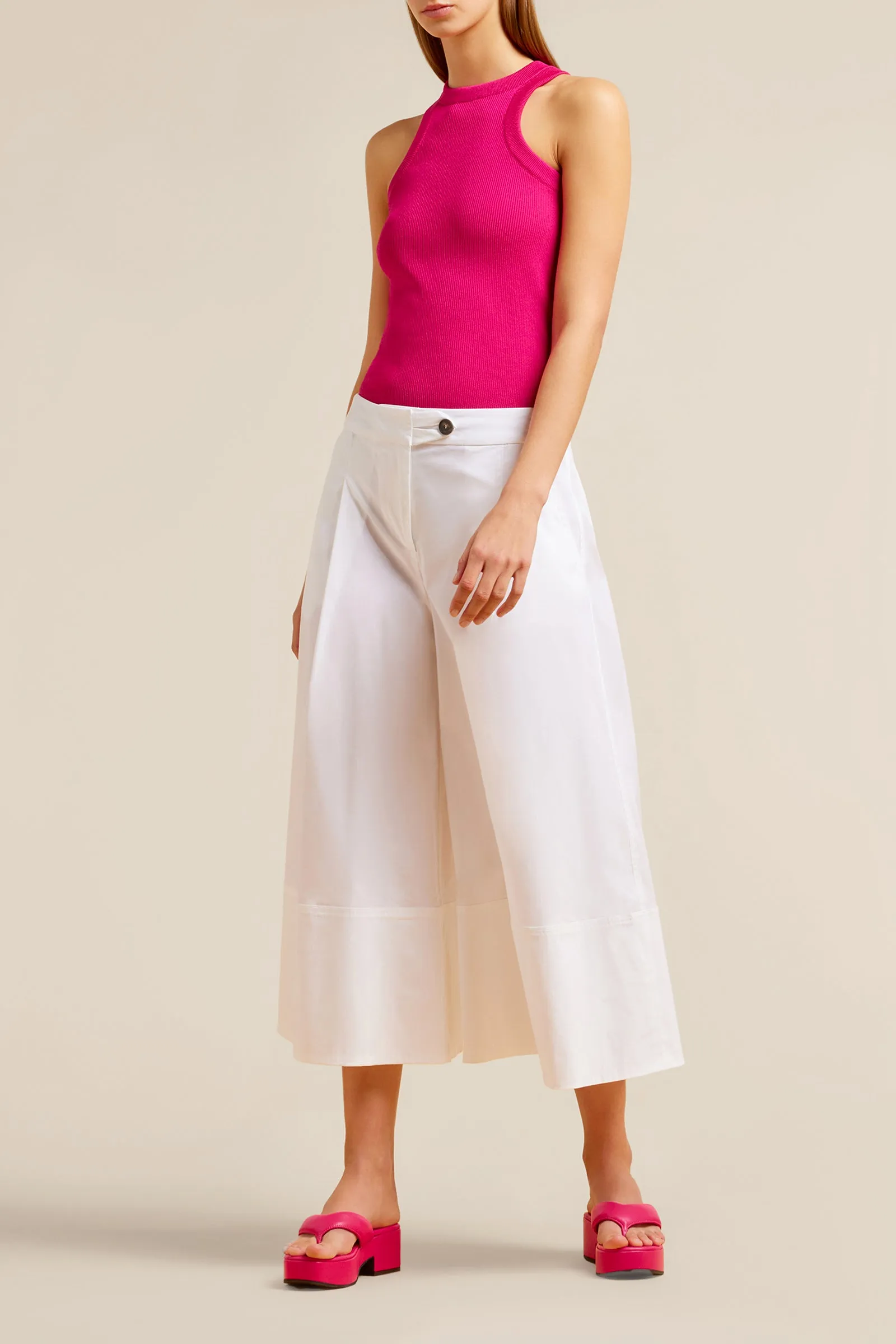 pantalone gaucho tela cotone sold by Liviana Conti