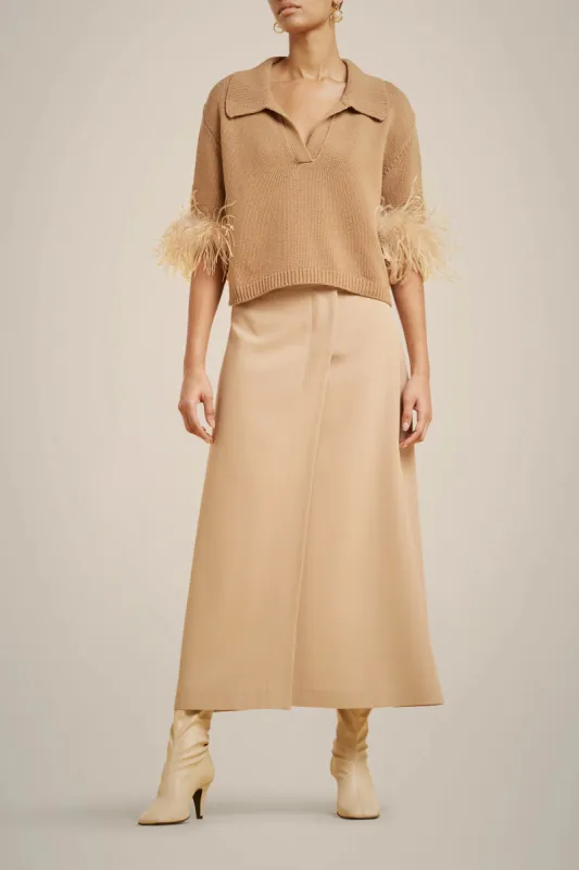 MAGLIA CON PIUME IN CASHMERE RICICLATO sold by Liviana Conti