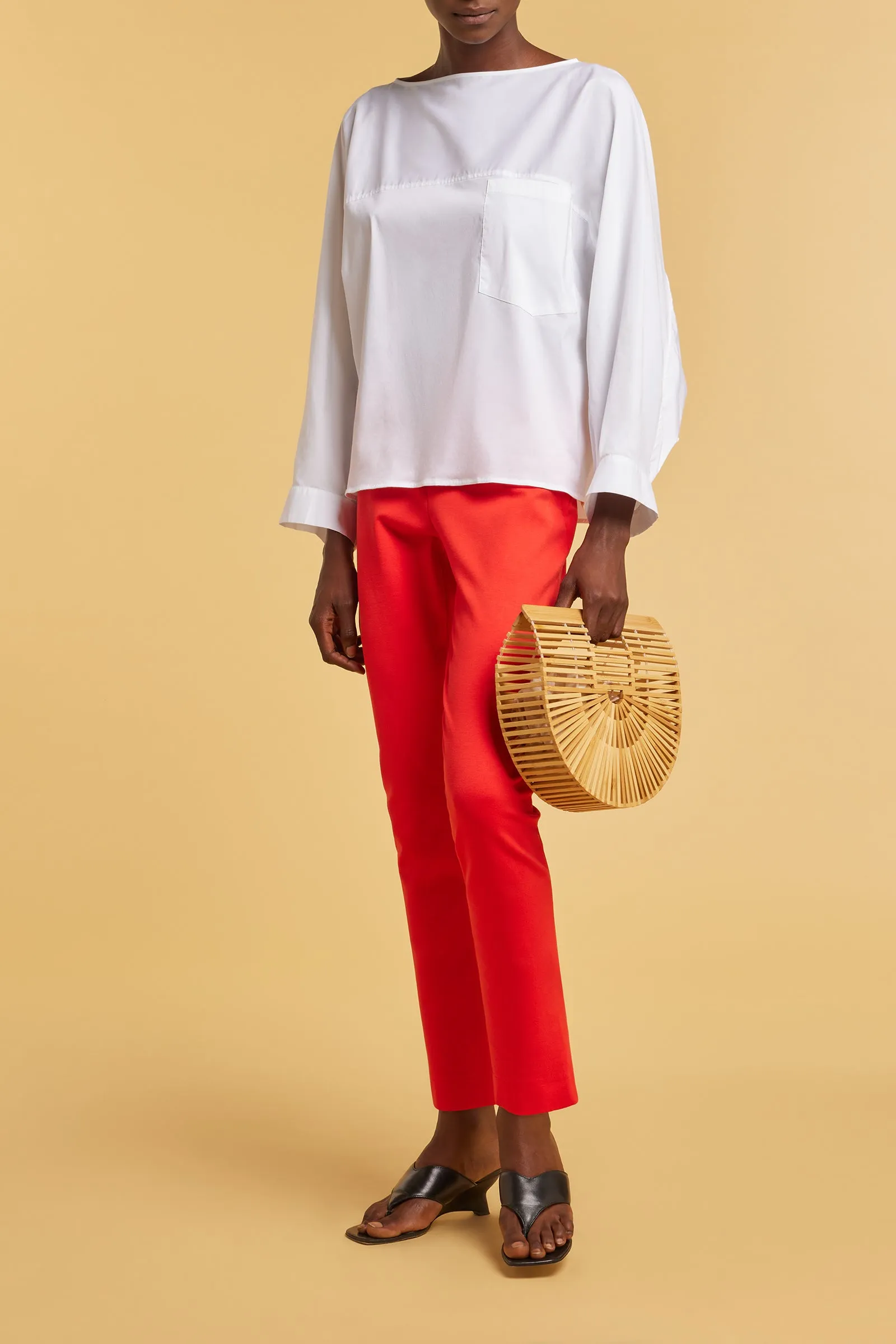 blusa tasca popeline stretch sold by Liviana Conti