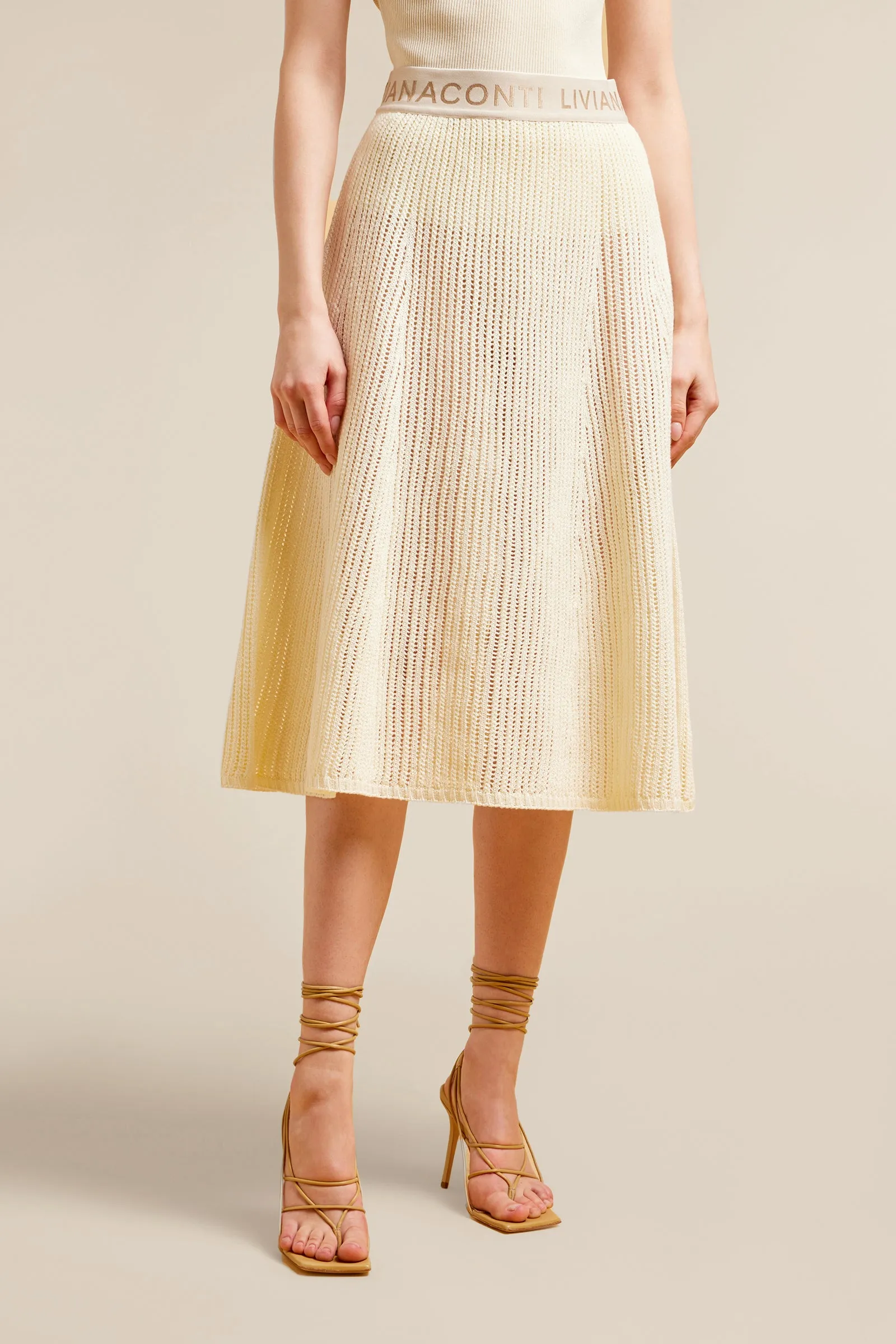 gonna cotone effetto rete sold by Liviana Conti product image thumbnail 2