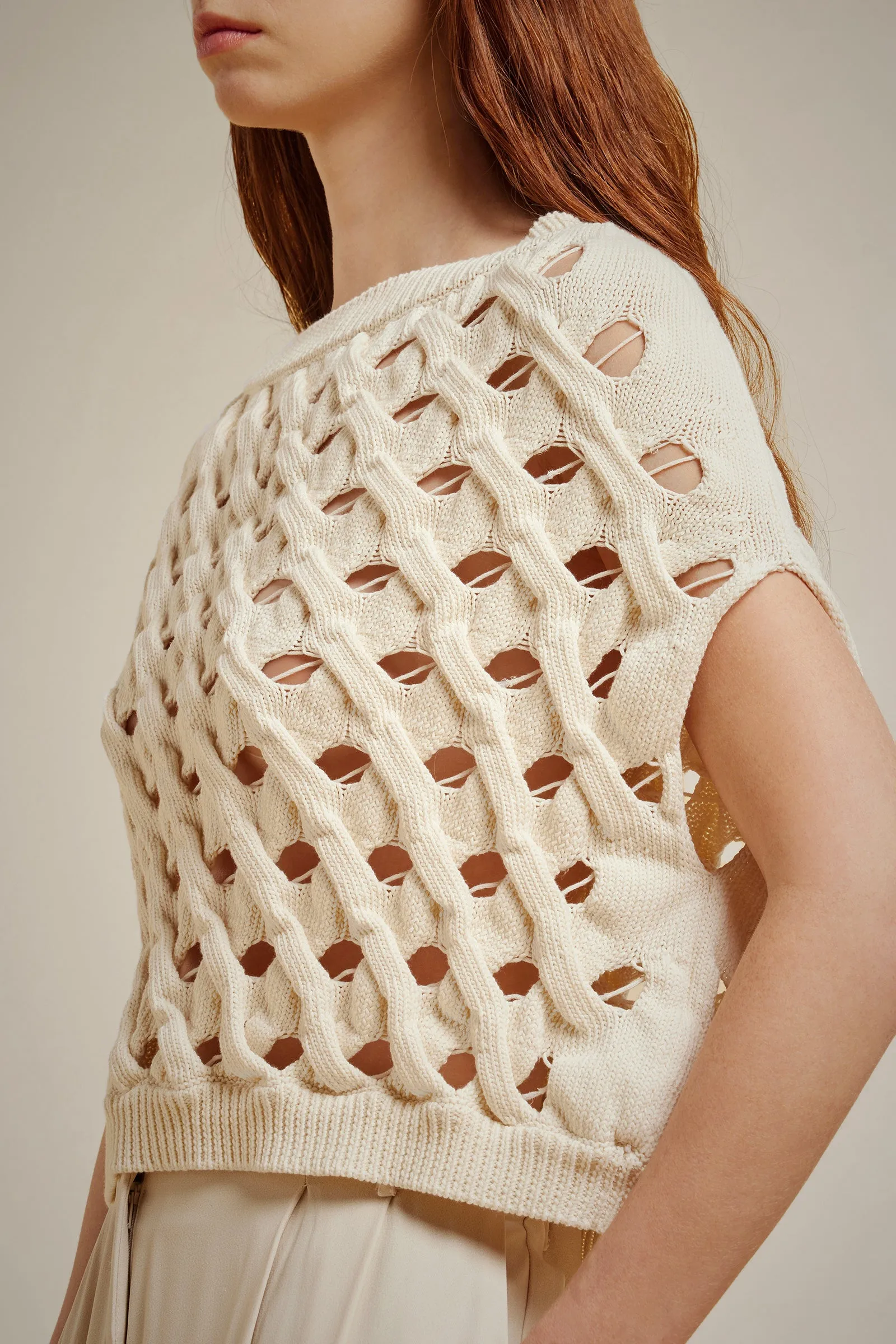 GILET RETE sold by Liviana Conti product image thumbnail 3