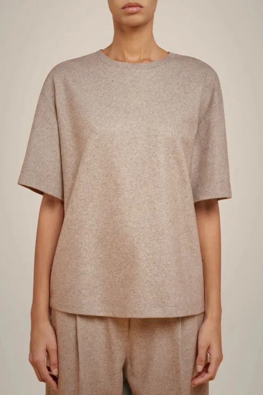 BLUSA MANICA CORTA IN PANNO CASHMERE LEGGERO sold by Liviana Conti