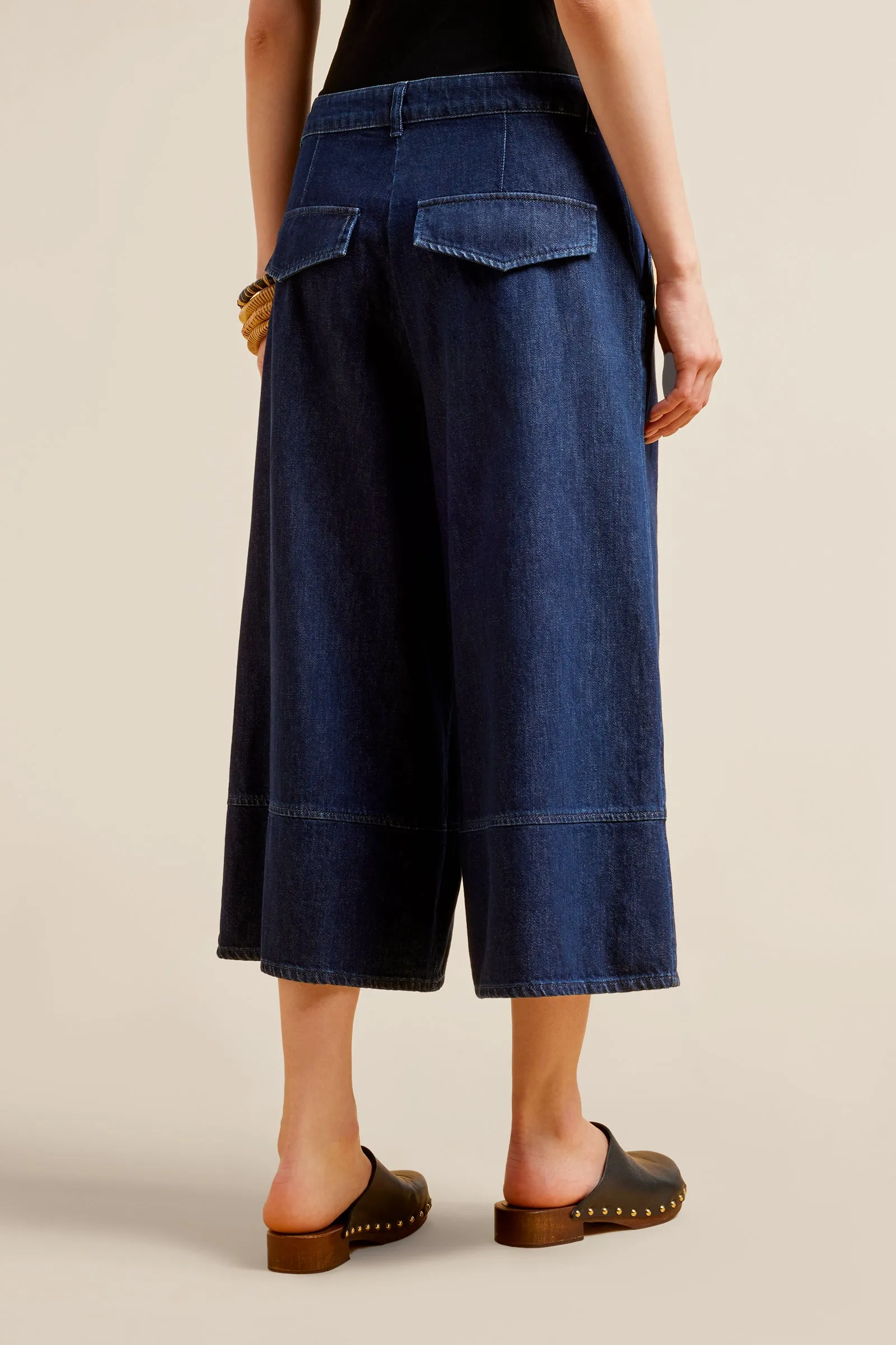 pantaloni denim gaucho sold by Liviana Conti product image thumbnail 3
