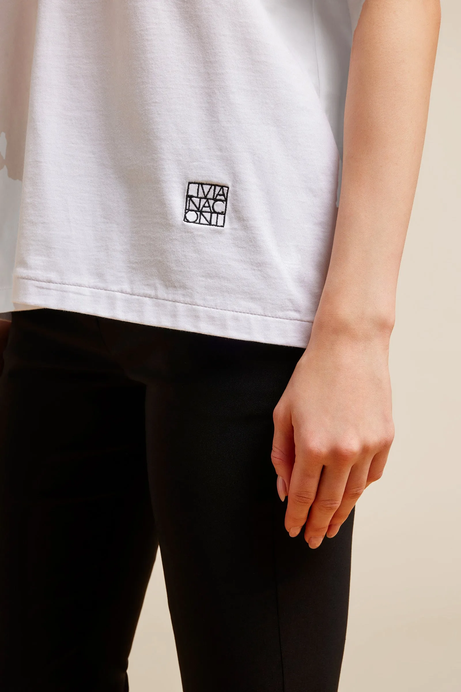 T-SHIRT RICAMO LOGO sold by Liviana Conti product image thumbnail 3