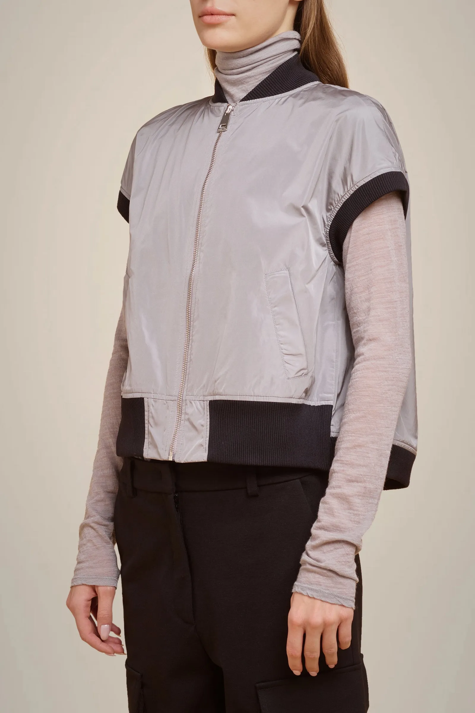 BOMBER SMANICATO IN TAFFETA' sold by Liviana Conti product image thumbnail 3