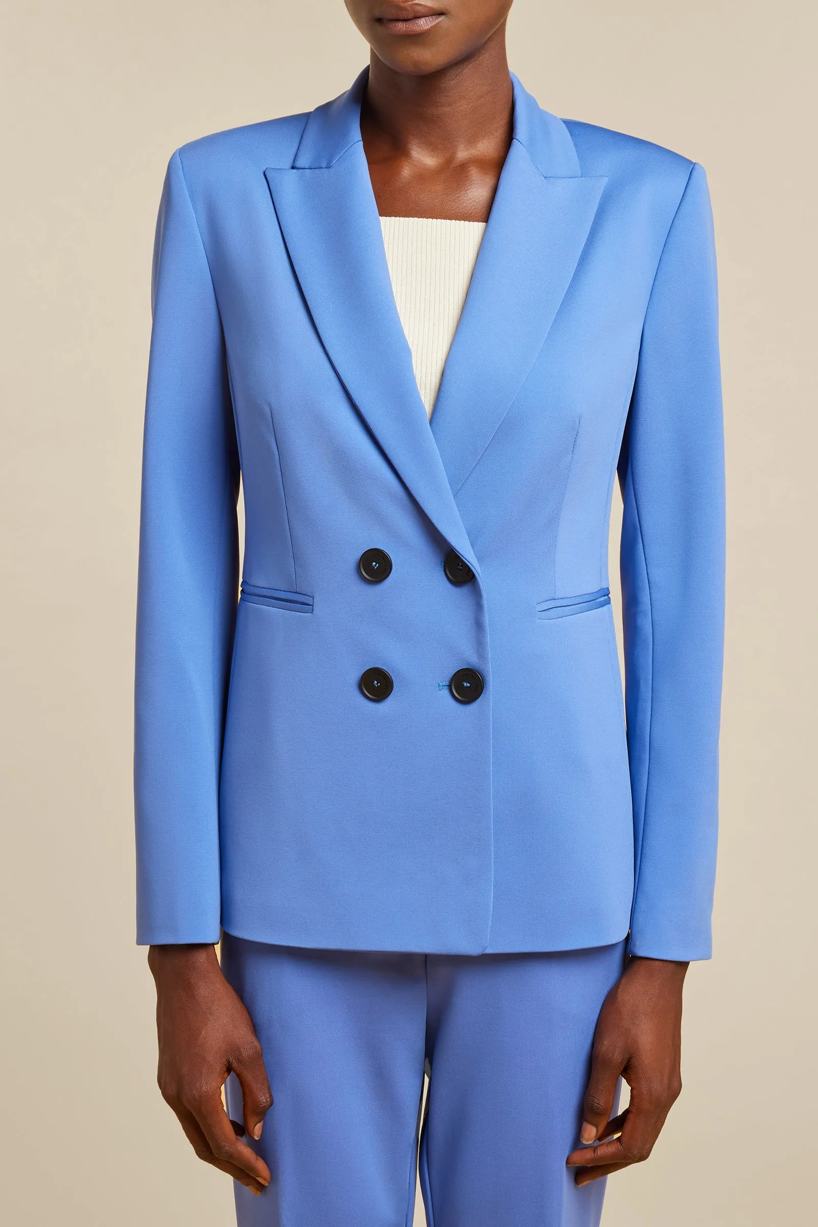 blazer femminile punto milano lucido sold by Liviana Conti product image thumbnail 2