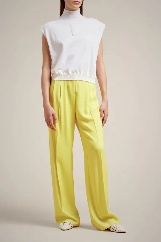 gilet collo alto cotone dip dye sold by Liviana Conti