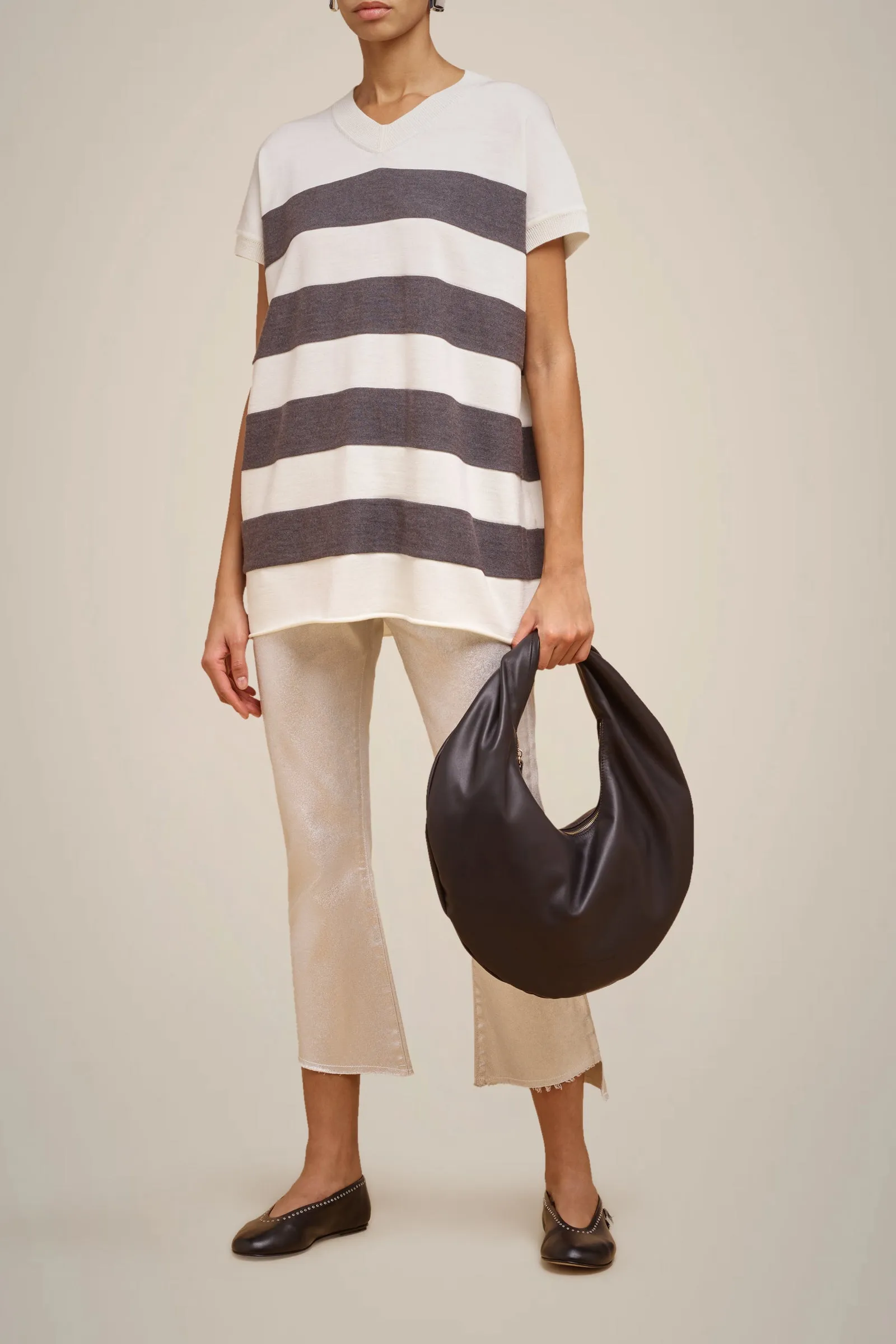 JEANS FLARE LAMINATO sold by Liviana Conti