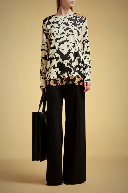 BLUSA BICOLORE STAMPA MACULA sold by Liviana Conti