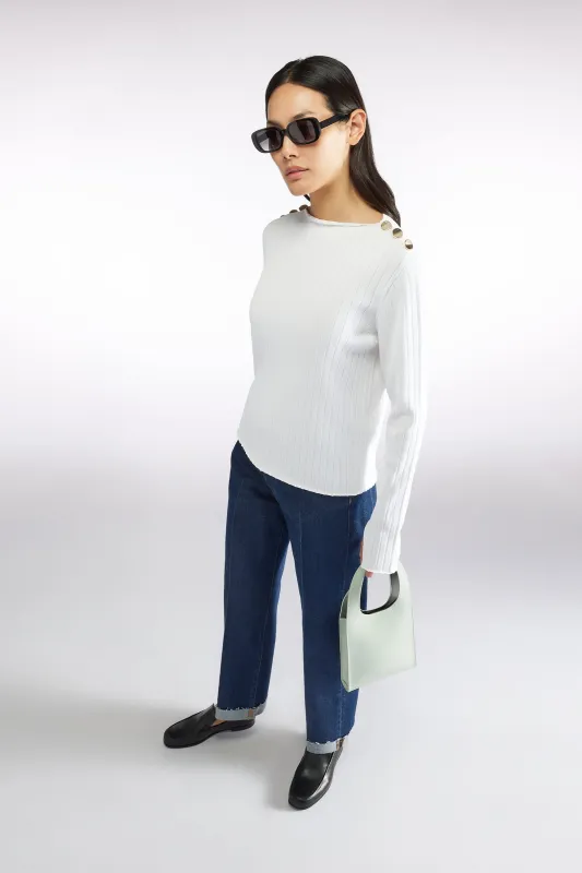 DENIM STRAIGHT CROPPED sold by Liviana Conti