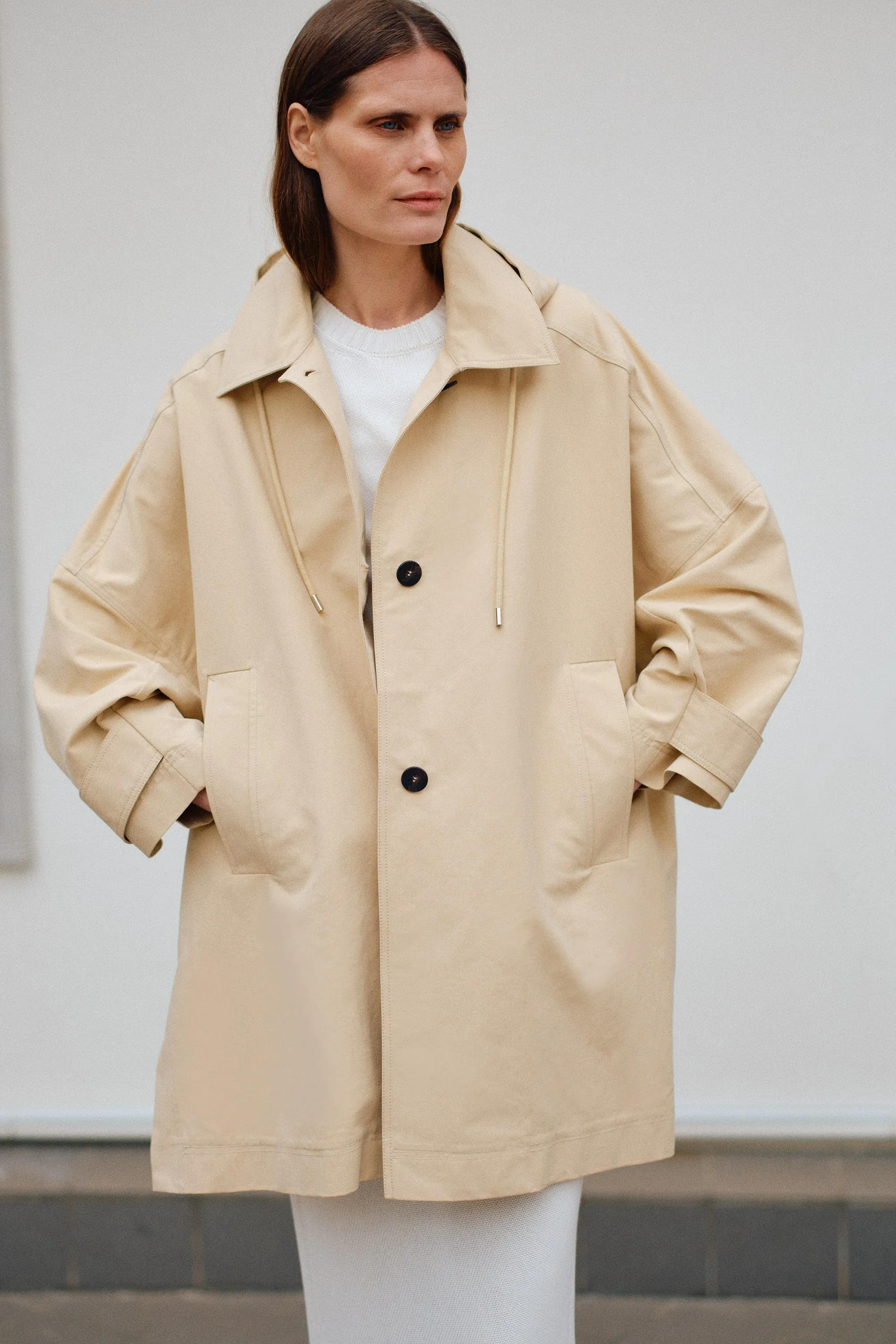 PARKA IN DOUBLE LAYER COTTON sold by Liviana Conti