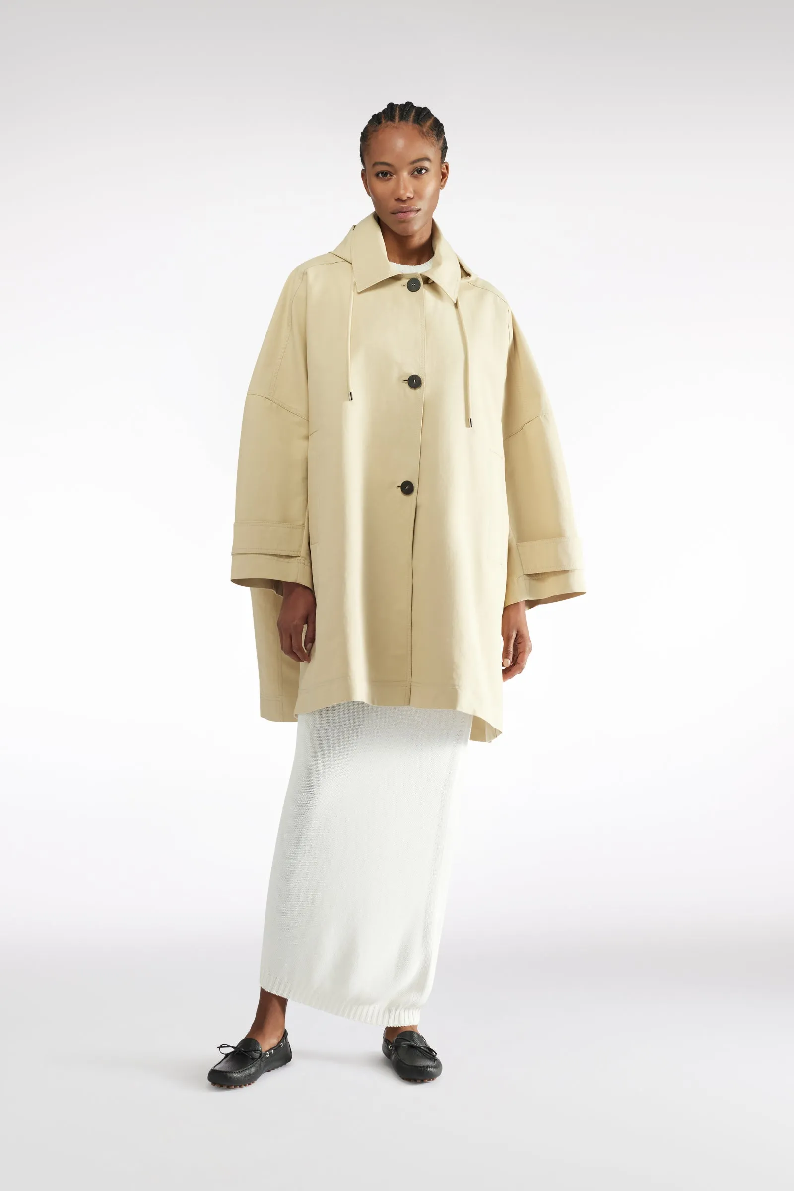 PARKA IN DOUBLE LAYER COTTON sold by Liviana Conti product image thumbnail 2