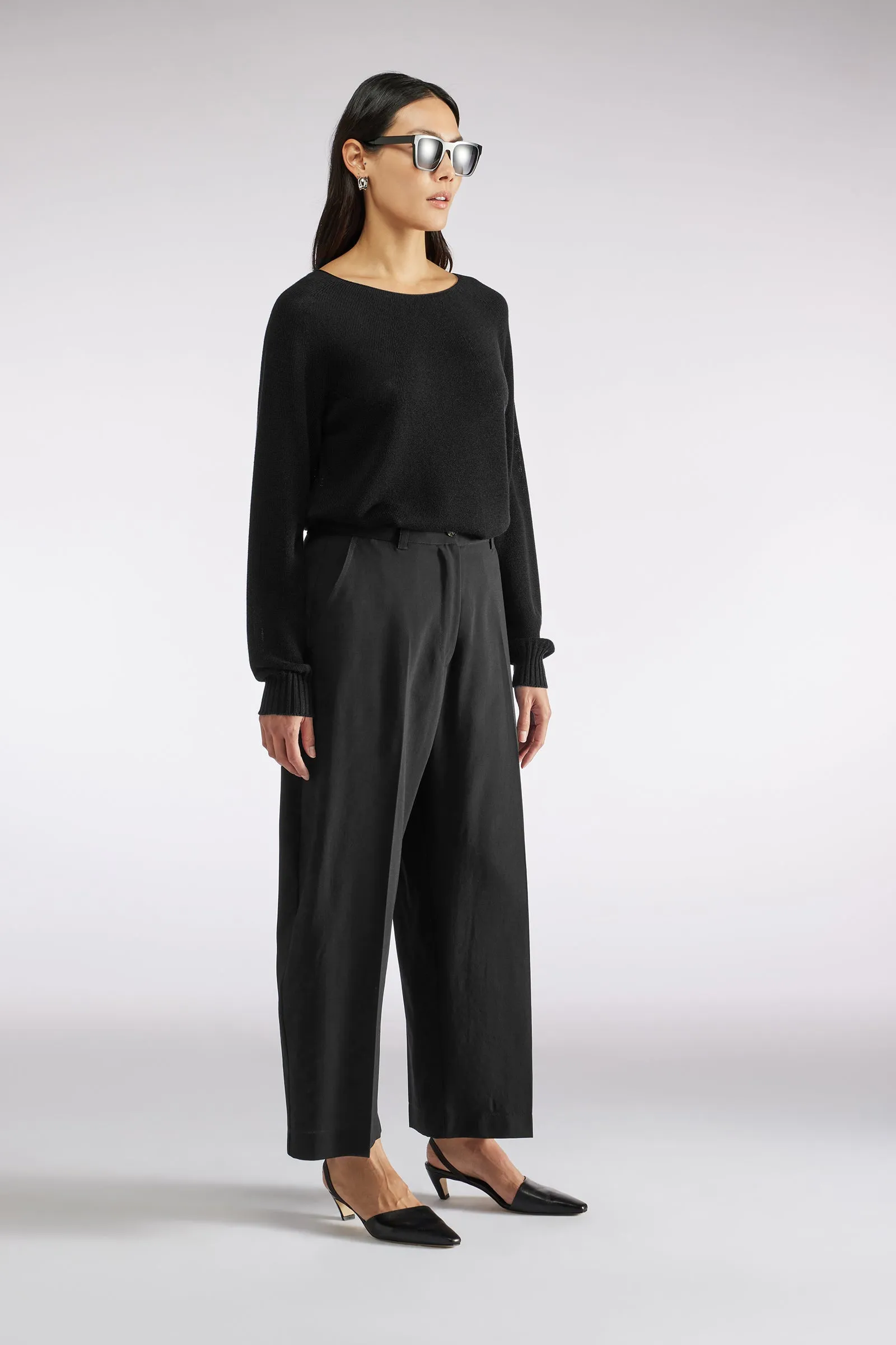 PANTALONE CROP IN TELA LANA sold by Liviana Conti product image thumbnail 5