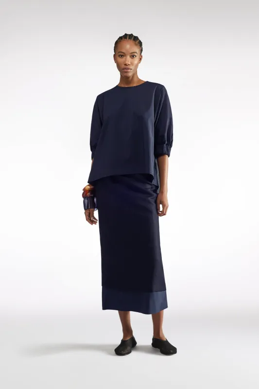 GONNA MIDI IN LINO-VISCOSA sold by Liviana Conti