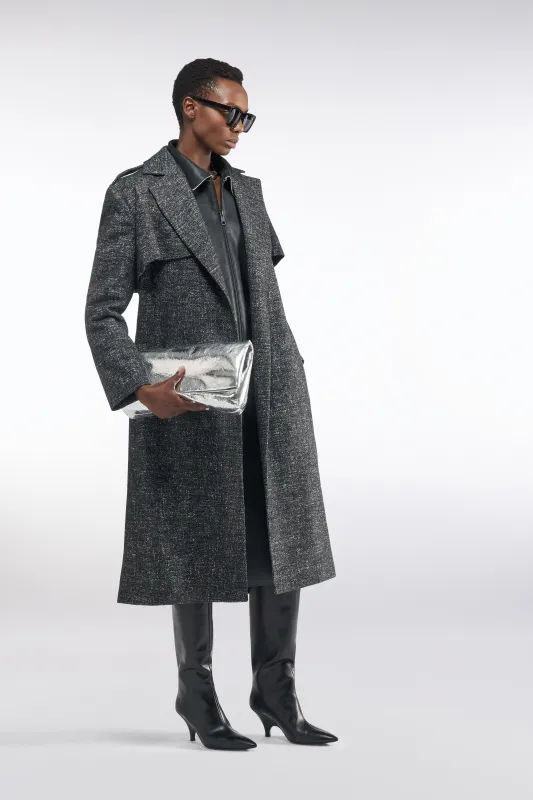 コート THE ROW ROCCO COAT IN COTTON AND CASHMERE Rocco cotton and cashmere gabardine coat in brown - The Row