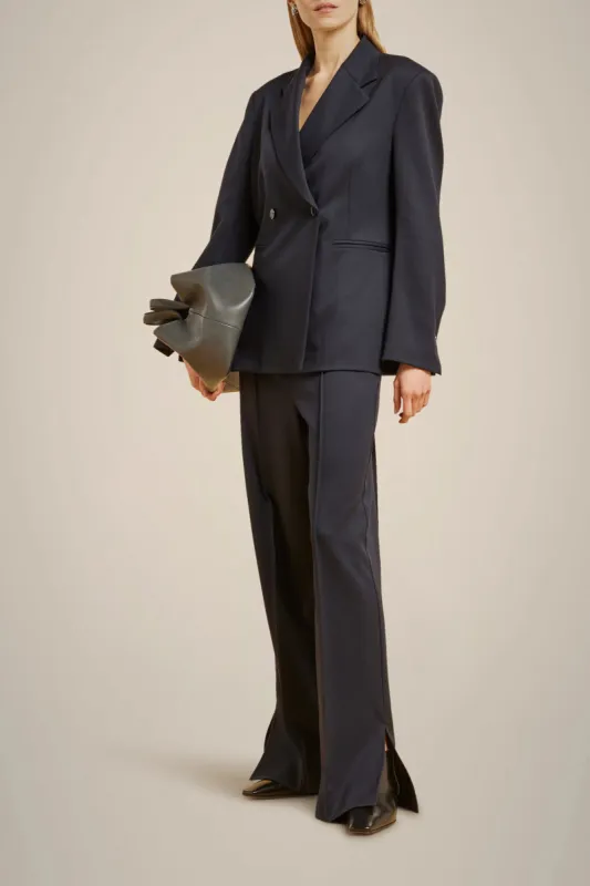 パンツ STELLA MCCARTNEY WIDE JAZZBERRY-COLORED WOOL TROUSERS Stella McCartney | Pants & Jumpsuits | Stella Mccartney