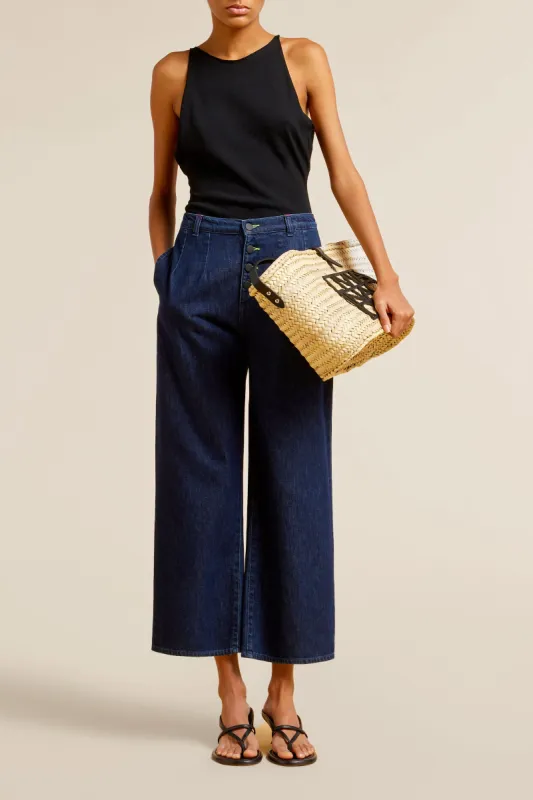 pantaloni denim baloon sold by Liviana Conti