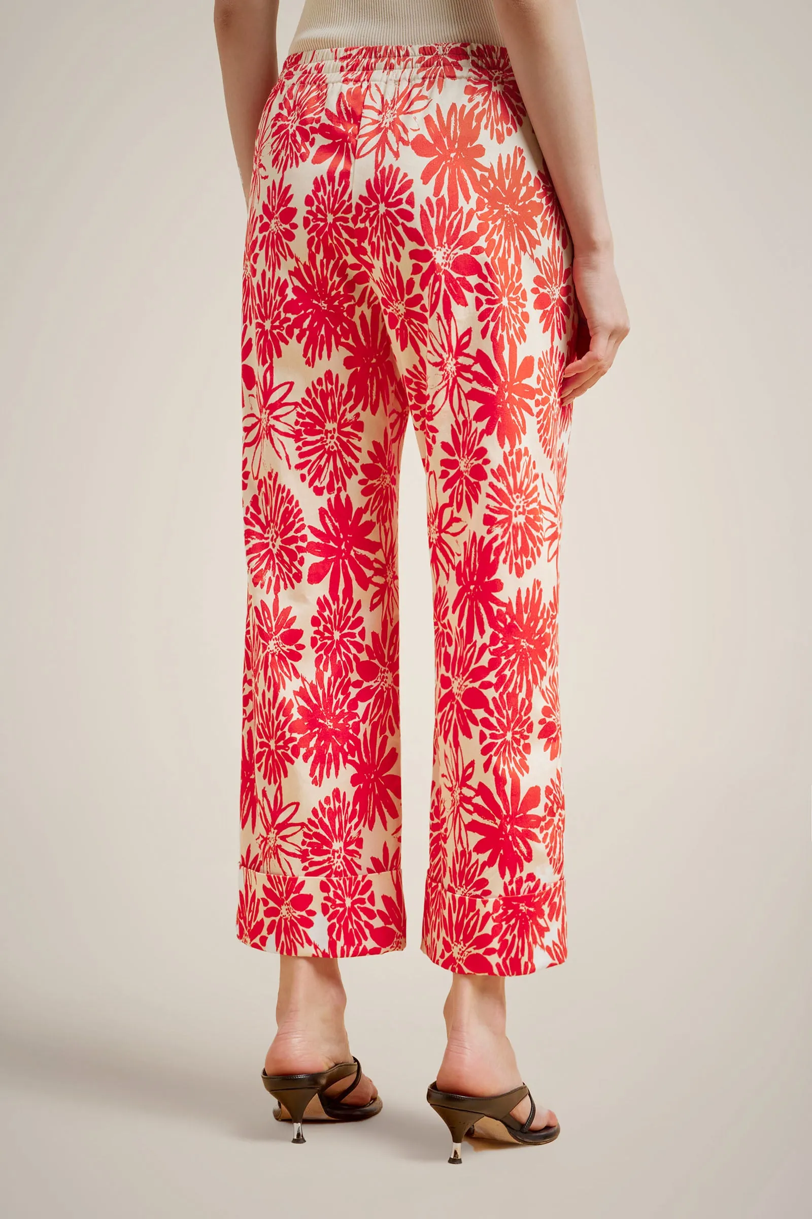 pantaloni crop raso cotone sold by Liviana Conti product image thumbnail 2