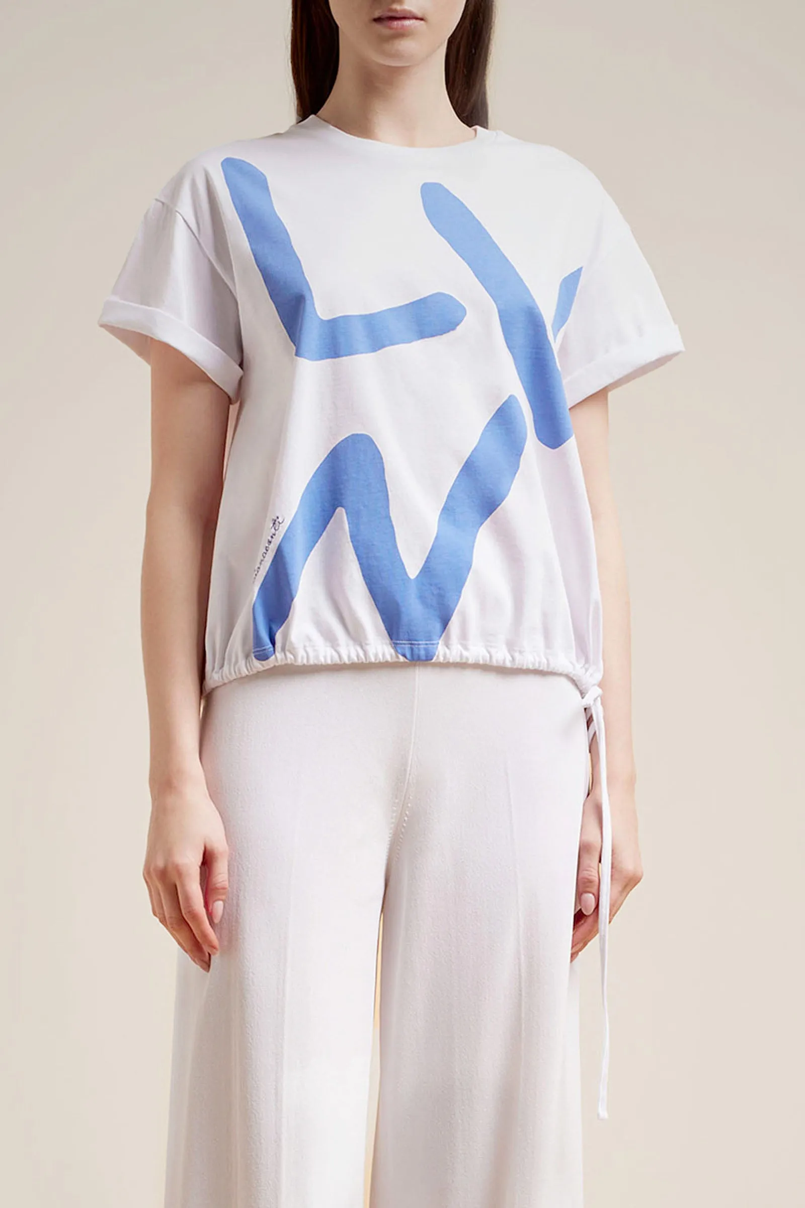 t-shirt cotone stampa lettering sold by Liviana Conti