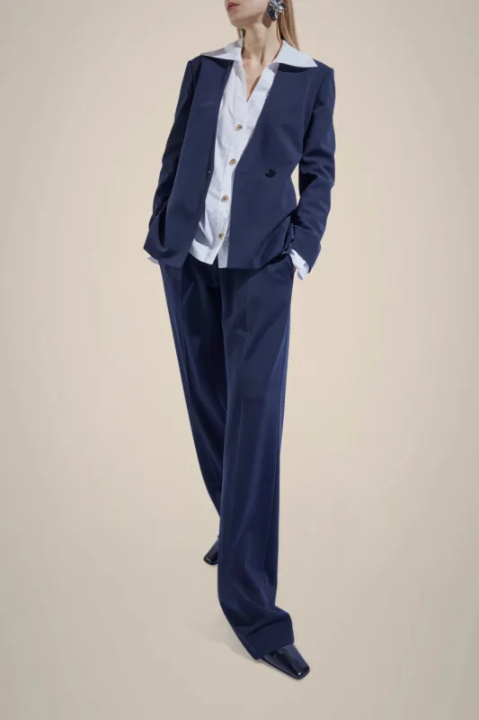 PANTALONE CON FASCIONE IN ECO-PELLE sold by Liviana Conti