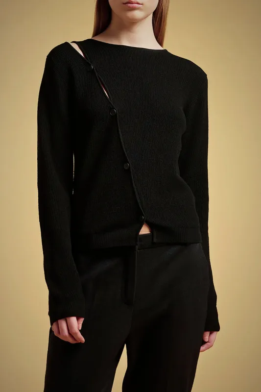 MAGLIA LANA TAGLIO DIAGONALE made by Liviana Conti