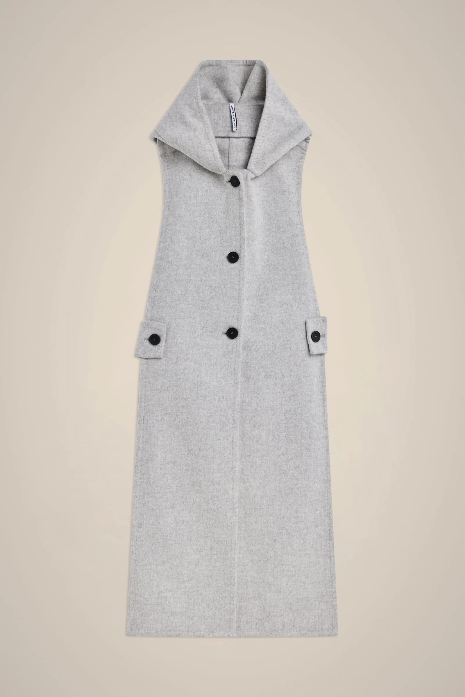 GILET CON CAPPUCCIO 100% LANA sold by Liviana Conti