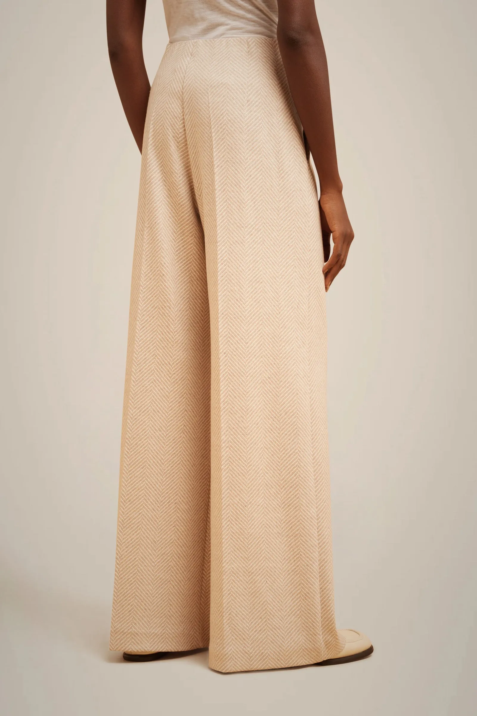 PANTALONE GAMBA AMPIA PANNO CASHMERE sold by Liviana Conti product image thumbnail 3